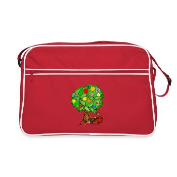 Arbre de vie - Sac Retro - rouge/blanc - Devant