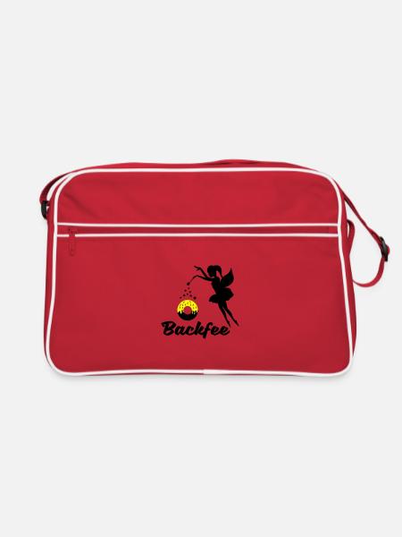 backfee - Retro Tasche - Rot/Weiß - Vorne