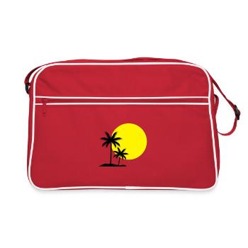 Palms - Retro Bag - red/white - Front