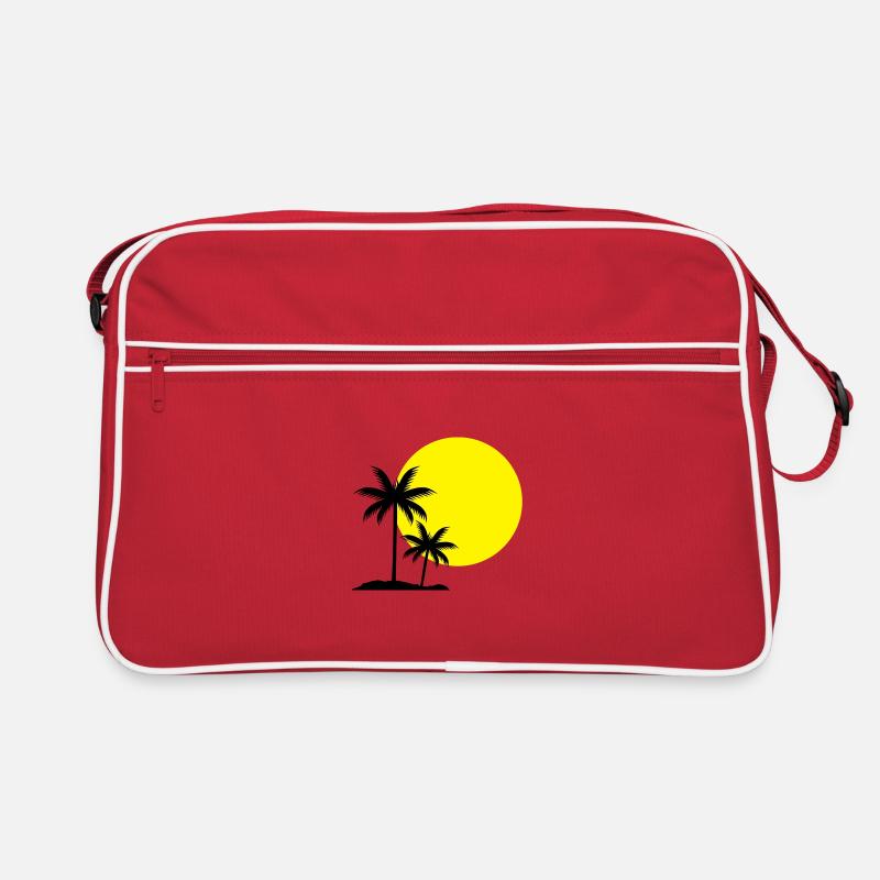 palms - Retro Tasche - Rot/Weiß