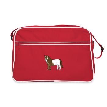 Poney shetland 2 - Sac Retro - rouge/blanc - Devant