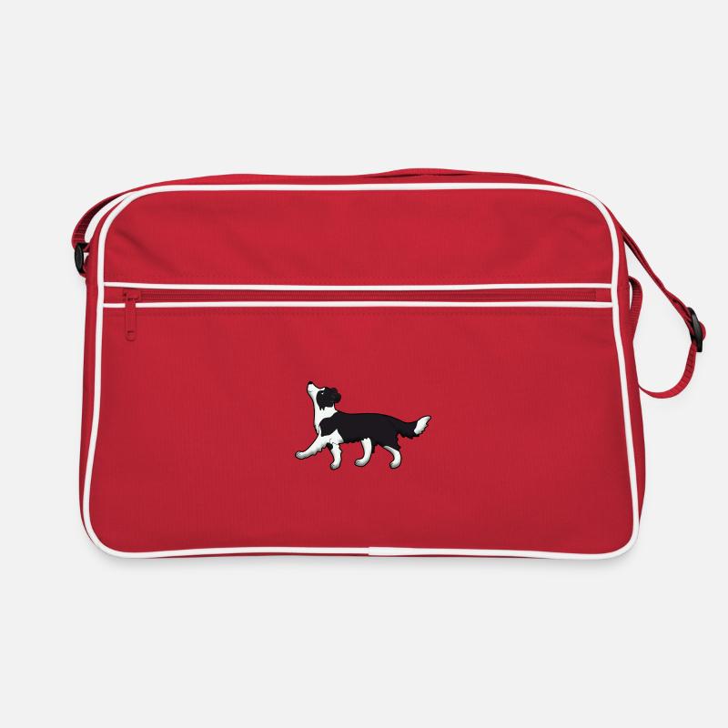 Obedience Border Collie Retro Tasche