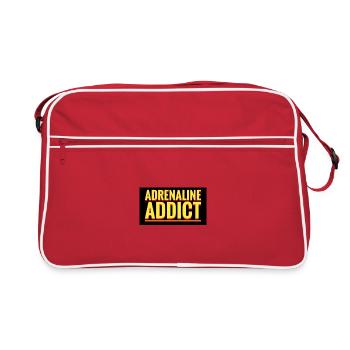 Annonce d’un accro à l’adrénaline - Sac Retro - rouge/blanc - Devant