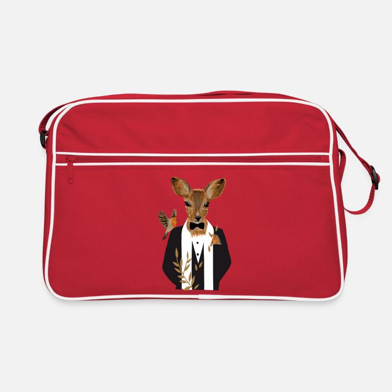 Un cerf dans un smoking noir Sac Retro