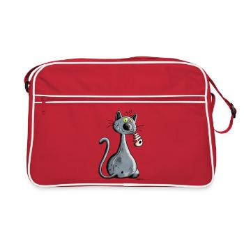 Chat - Sac Retro - rouge/blanc - Devant