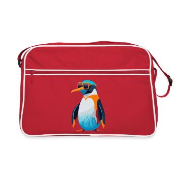 Penguin Revolution - Retro Bag - red/white - Front