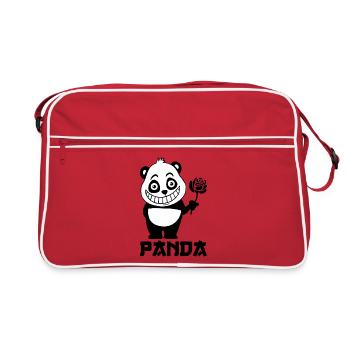 Panda mignon - Sac Retro - rouge/blanc - Devant