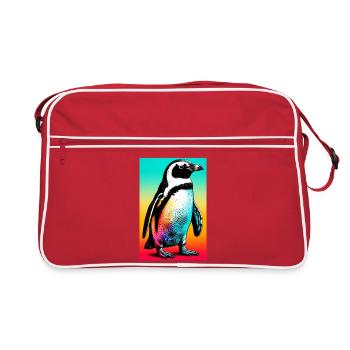 penguin - Retro Bag - red/white - Front