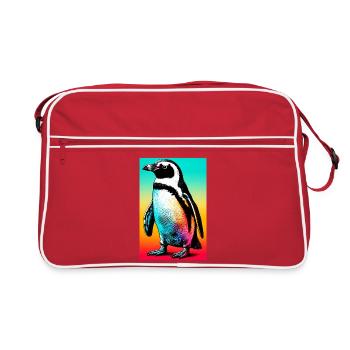 penguin - Retro Bag - red/white - Front
