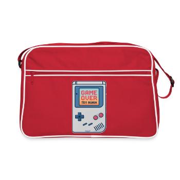 Retro Gaming Console Motiv - Retro Tasche - Rot/Weiß - Vorne