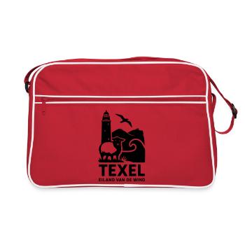 Texel île de Frise occidentale vacances détente Hollande - Sac Retro - rouge/blanc - Devant