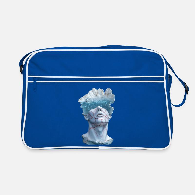 surreal marble statue bust Retro Bag