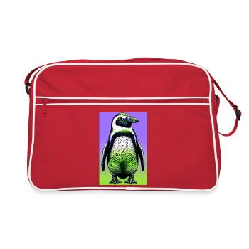 penguin - Retro Bag - red/white - Front