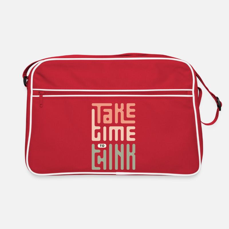 Prenez le temps de réfléchir Sac Retro