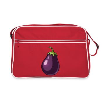 aubergine - Sac Retro - rouge/blanc - Devant