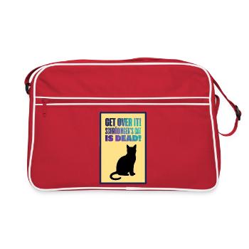 Schrödinger's Cat Is Dead - Quantum Satire - Retro Bag - red/white - Front