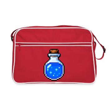 Retro Pixel Potion Gaming T-Shirt - Retro Bag - red/white - Front