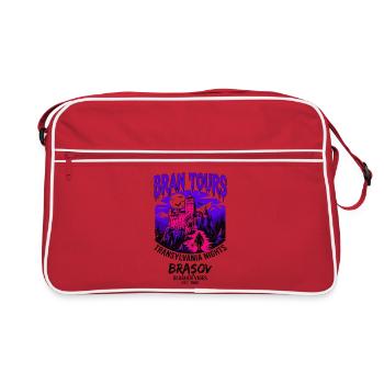 Bran Tours Transylvania Nights Brasov Slasher - Retro Tasche - Rot/Weiß - Vorne