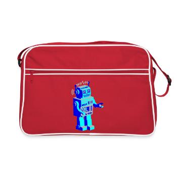 Robotnik danse - vieux robots scolaires - Sac Retro - rouge/blanc - Devant