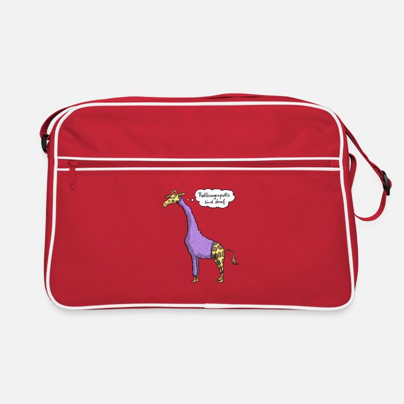 Giraffe Rollkragenpulli Retro Tasche