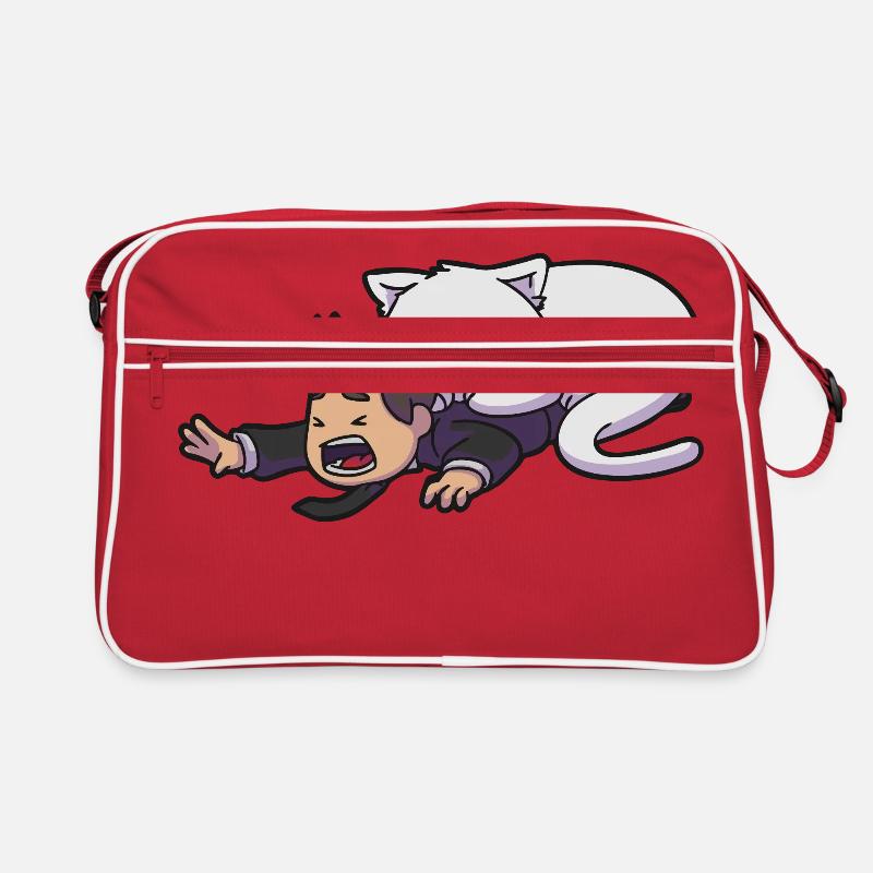 Kuschelattacke Katze Retro Tasche