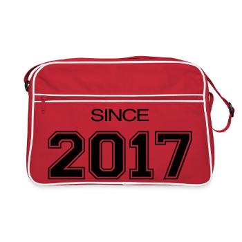 Since 2017 | Athletic Varsity Style Date - Retro Bag - red/white - Front