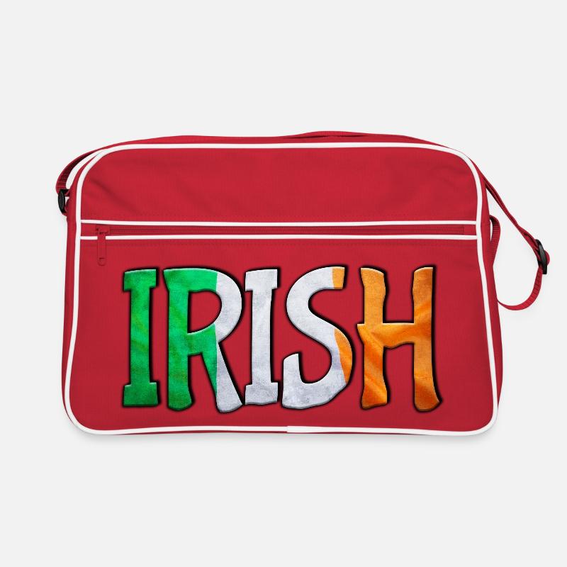 Irish Flag Letters Patchwork Retro Tasche