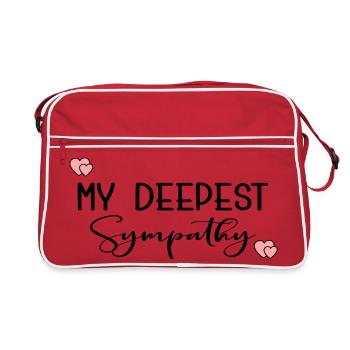 MES PLUS SINCÈRES CONDOLÉANCES - Sac Retro - rouge/blanc - Devant