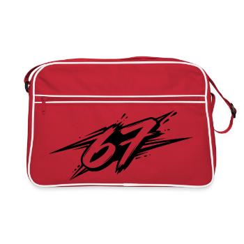 67 / Six Seven / 6-7 - Retro Tasche - Rot/Weiß - Vorne
