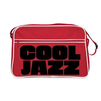 Logo Cool Jazz en gras - Sac Retro - rouge/blanc - Devant