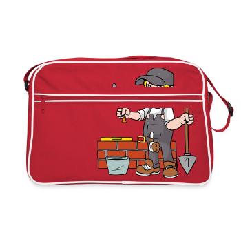 maçon - Sac Retro - rouge/blanc - Devant