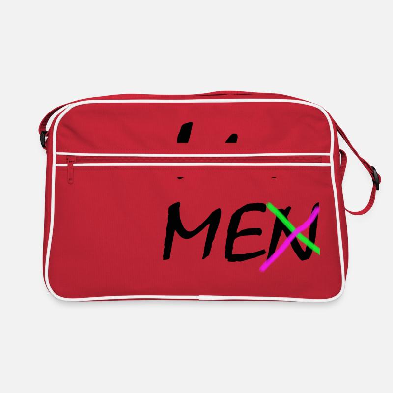 Ich liebe mich - Retro Tasche - Rot/Weiß
