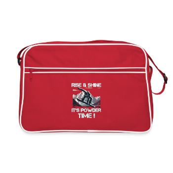 Snowboard Powder time - Sac Retro - rouge/blanc - Devant