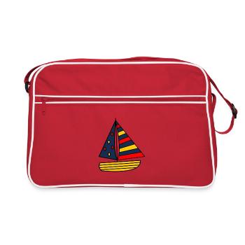 HOLIDAY. HAPPY HOLIDAYS. MISTRESS. MASTER. TEACHER - Retro Bag - red/white - Front