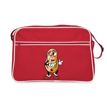 Cacahuète fraîche - Sac Retro - rouge/blanc - Devant