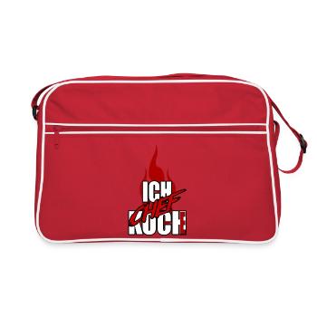 I CHEF - Je cuisine - Chef - flamme rouge - Sac Retro - rouge/blanc - Devant