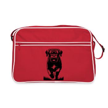 Dogue de Bordeaux - Sac Retro - rouge/blanc - Devant