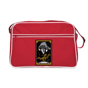 Carte de Tarot "Manipulateur" ! - Sac Retro - rouge/blanc - Devant