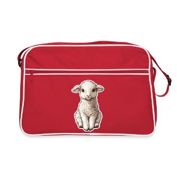 Sheep - Retro Bag - red/white - Front