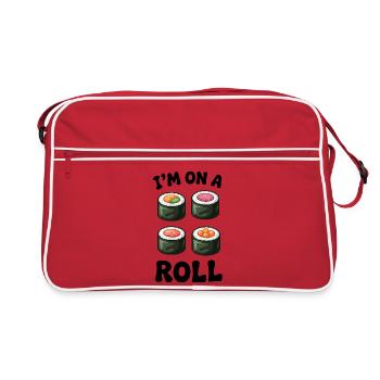 Sushi Roll Citation amusante - Sac Retro - rouge/blanc - Devant