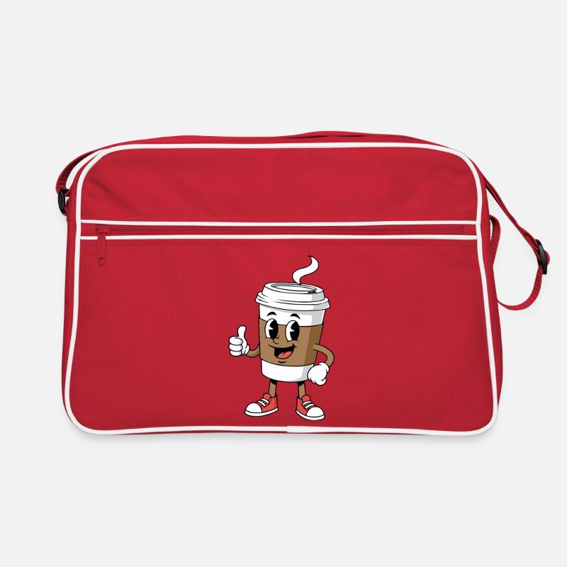 Cartoon Coffee Cup Comic Caffeine Retro Bag