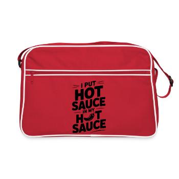 J’ai mis de la sauce piquante dans ma sauce piquante - Sac Retro - rouge/blanc - Devant