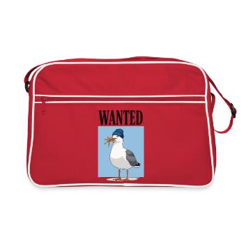 Gesuchte Pommes-möwe - Retro Tasche - Rot/Weiß - Vorne