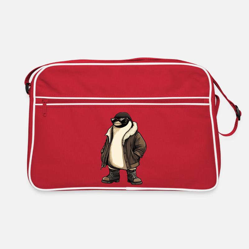 Pinguin Cool Winter Retro Tasche