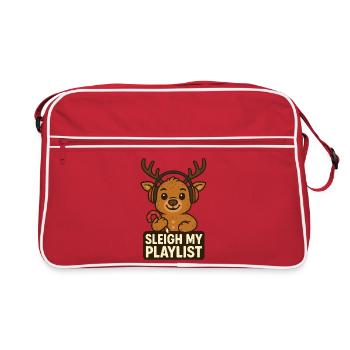 Casques renne Sleigh My Playlist - Sac Retro - rouge/blanc - Devant
