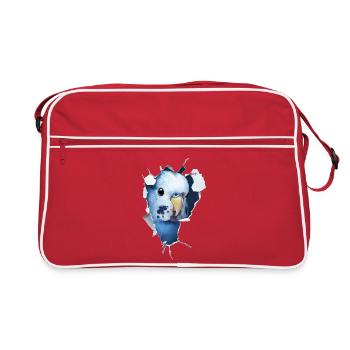 Budgerigar - Retro Bag - red/white - Front