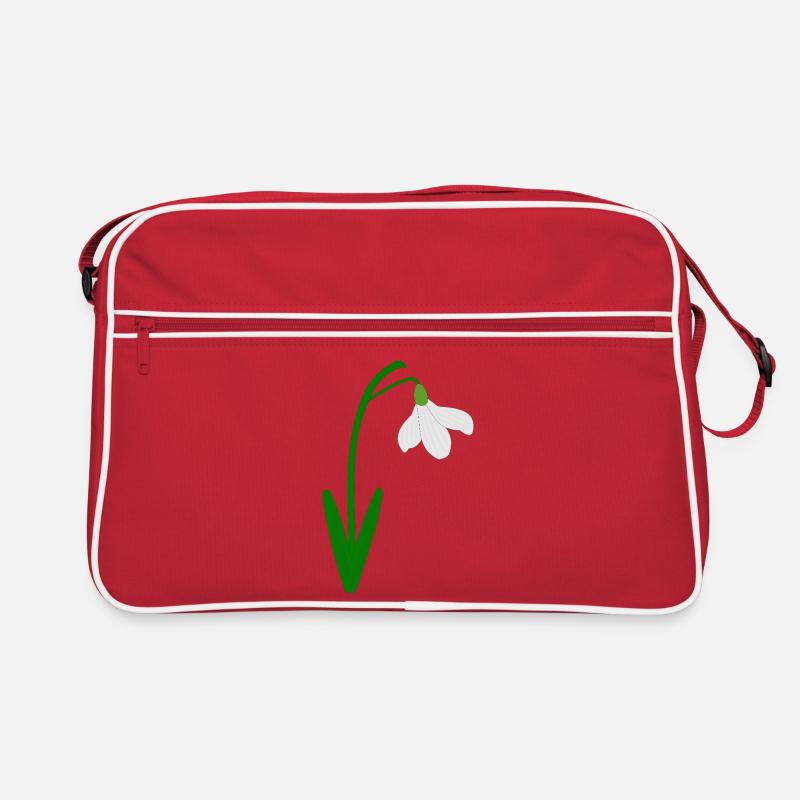 Perce-neige Mois de naissance de janvier Fleur Anniversaire Sac Retro