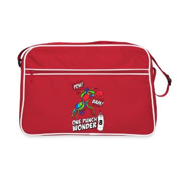 Crevette mante de One Punch Wonder 8e anniversaire - Sac Retro - rouge/blanc - Devant