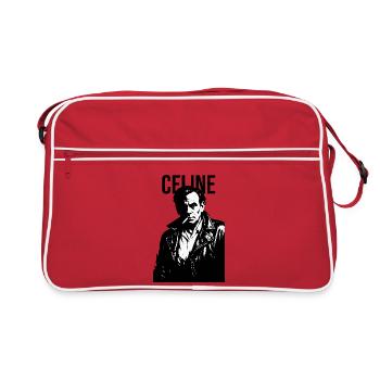 Portrait du rebelle de Louis-Ferdinand Céline Noir - Sac Retro - rouge/blanc - Devant