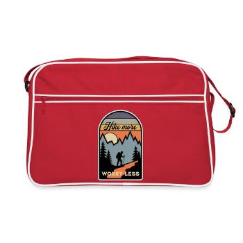 Hiking Wandern Retro - Retro Bag - red/white - Front